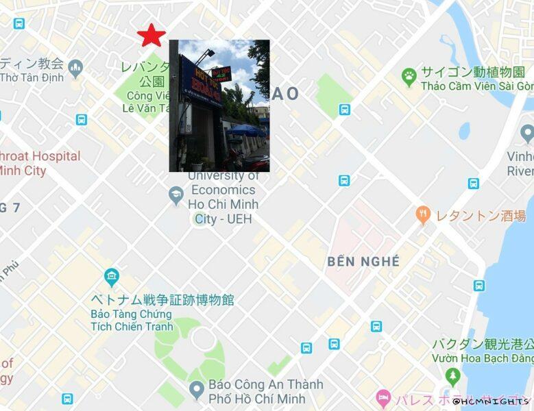 Hot Tocの場所・レバンタム公園周辺